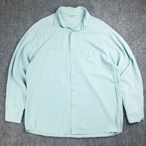 Tianello Big Shirt Mens Medium Button Up Tencel Oversized Summer Beach USA